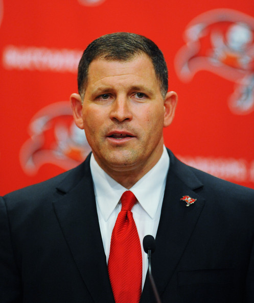 The current coach of the Tampa Bay Buccaneers, Greg Schiano.  He still has a job, for now.