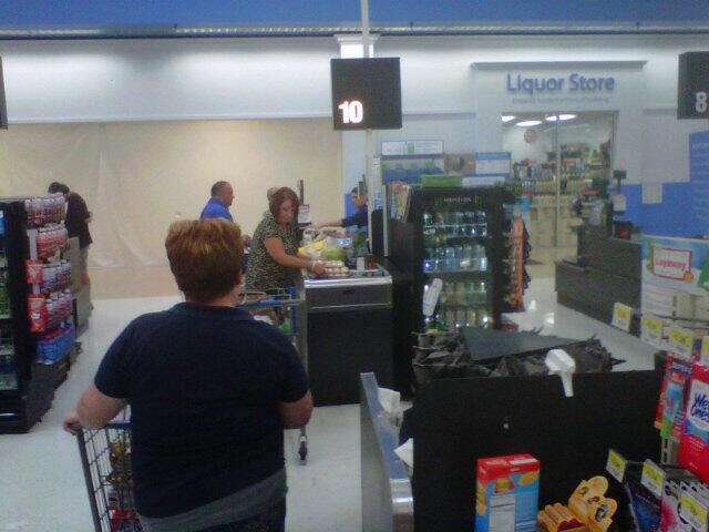 In line at Walmart, Pinellas Park, Fla. on October 4, 2013.