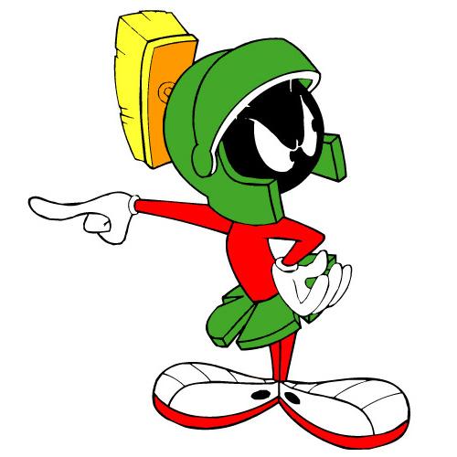 Governor Rick Scott holding a press conference...wait, that's Marvin the Martian!